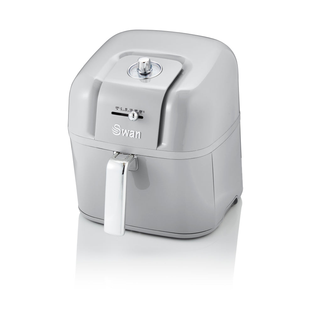5055322539597 SWAN Swan Retro Manual Air Fryer - Grey SD10510GRN Brambles Cookshop 3