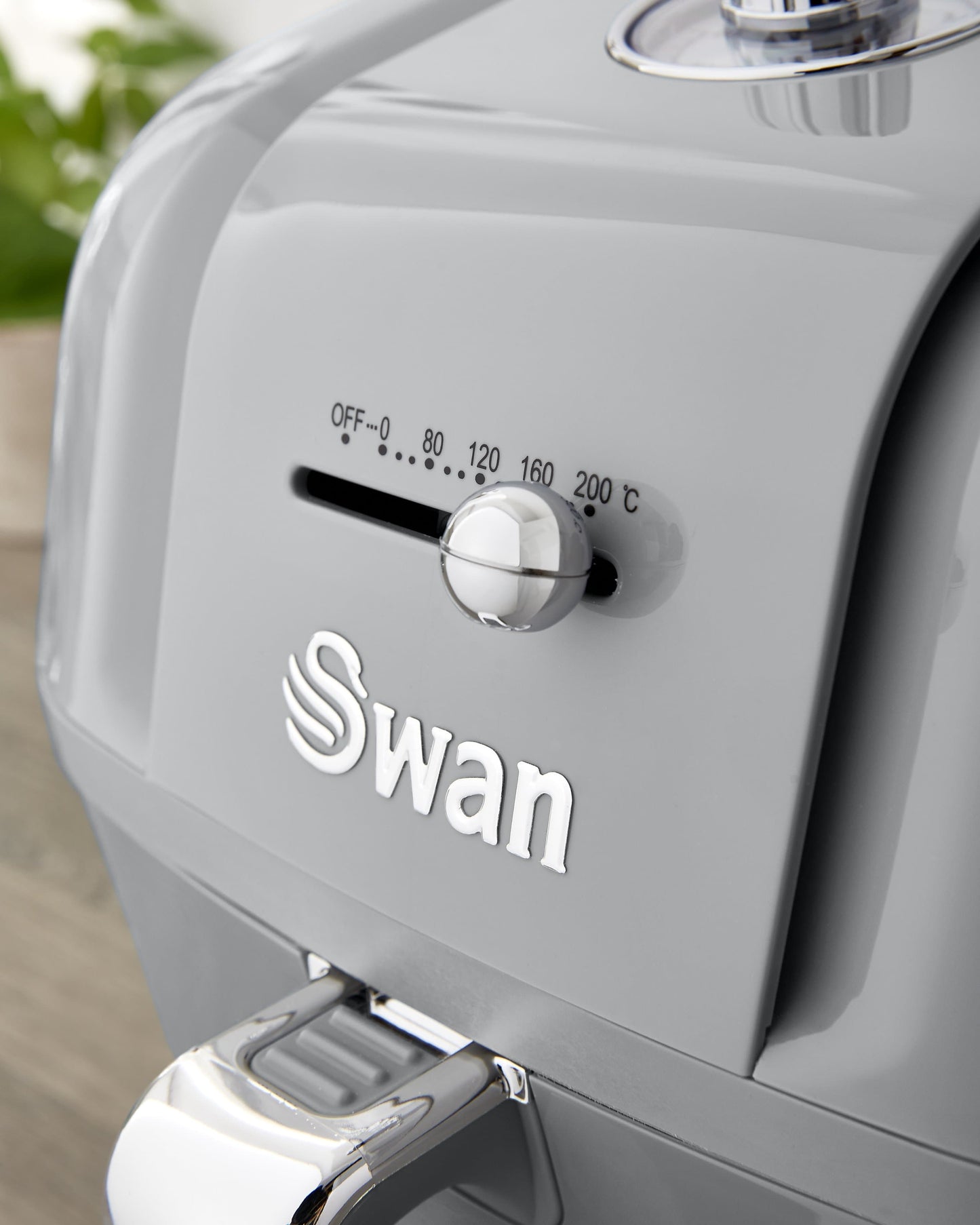 5055322539597 SWAN Swan Retro Manual Air Fryer - Grey SD10510GRN Brambles Cookshop 6