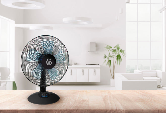 5055322550059 SWAN Swan 12 Inch Silence Turbo Desk Fan SFA23022N Brambles Cookshop 4