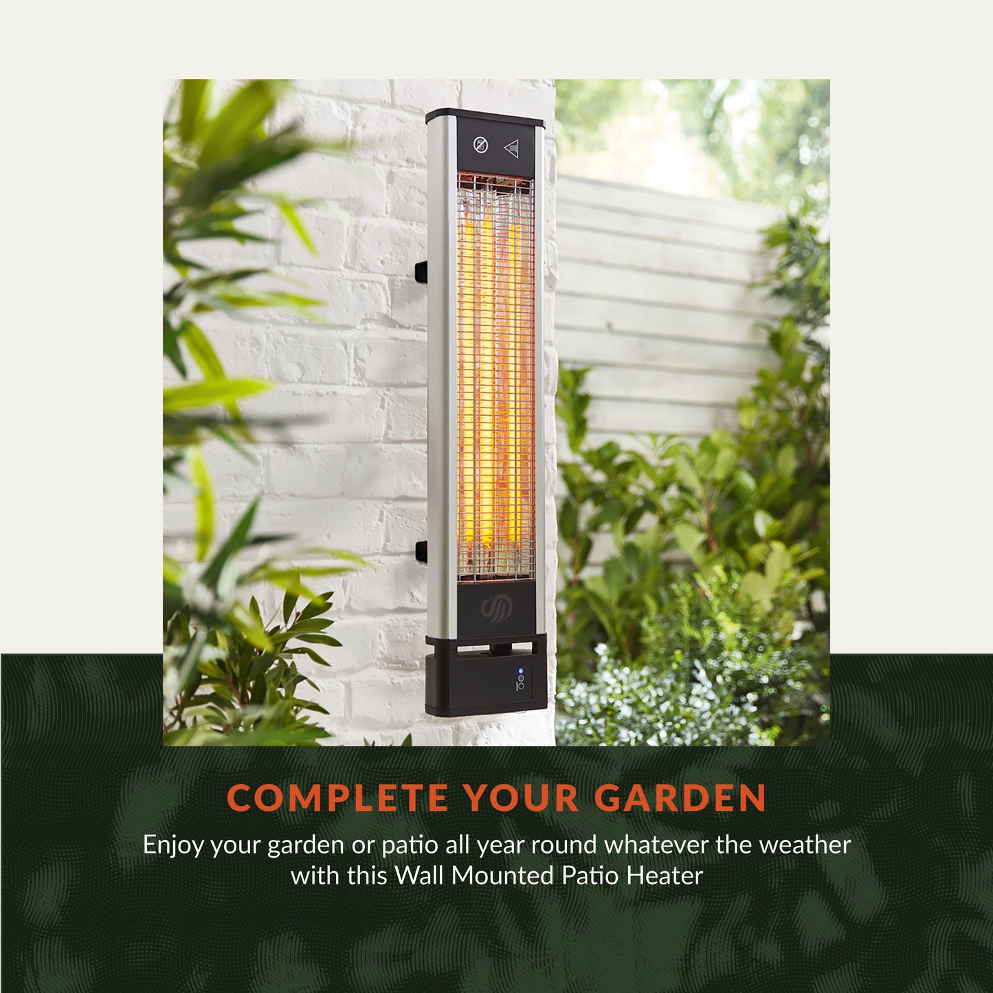 5055322535902 SWAN Wall Mounted Patio Heater SH16340N Brambles Cookshop 4