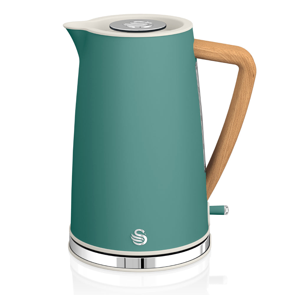 5055322539078 SWAN Swan 1.7L Nordic Style Cordless Kettle SK14610GREN Brambles Cookshop 1