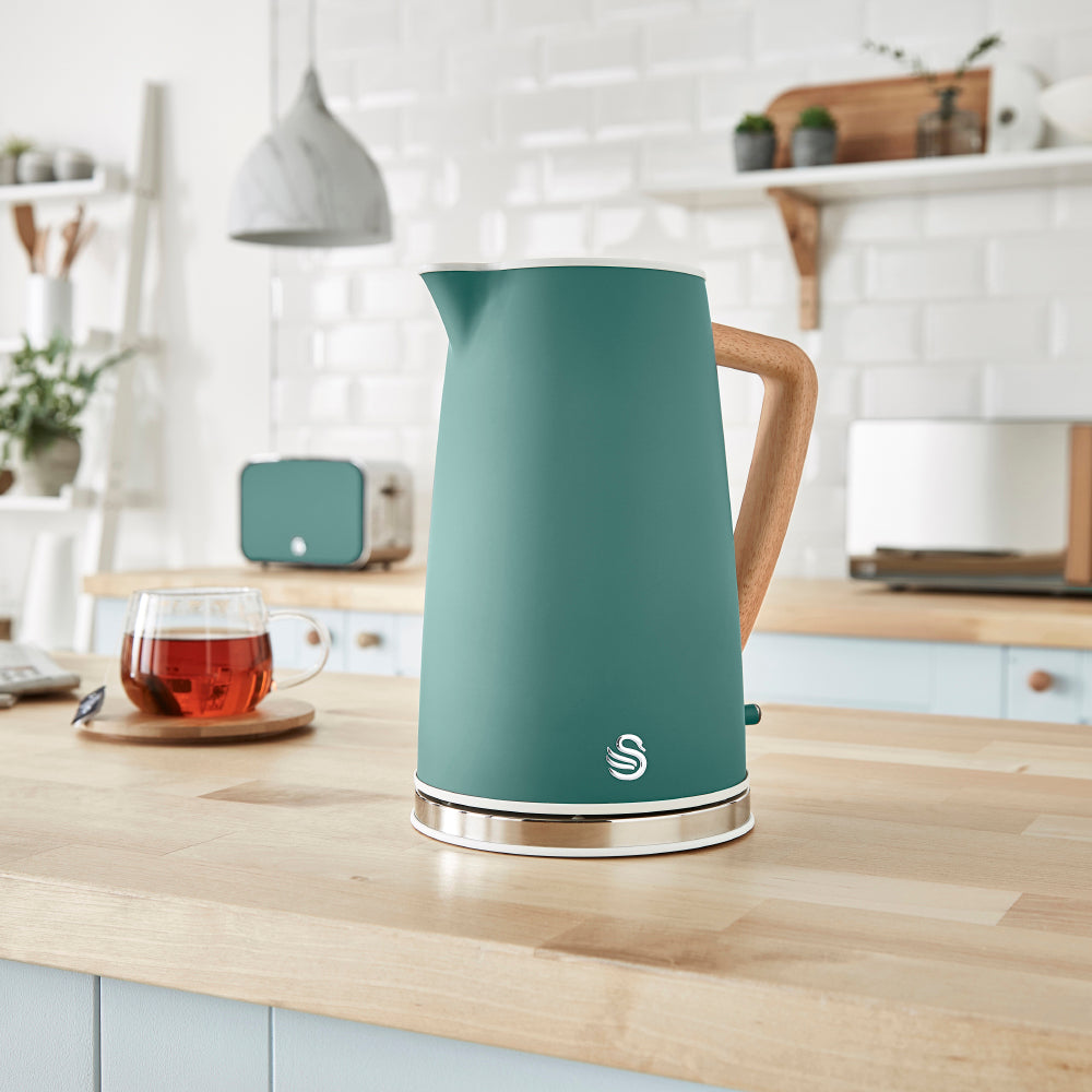 5055322539078 SWAN Swan 1.7L Nordic Style Cordless Kettle SK14610GREN Brambles Cookshop 9