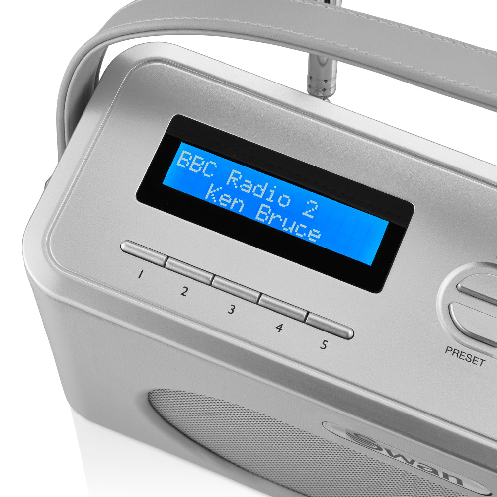 5055322544249 SWAN Retro DAB Bluetooth Radio SRA43010GRN Brambles Cookshop 3