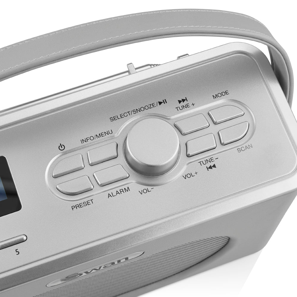 5055322544249 SWAN Retro DAB Bluetooth Radio SRA43010GRN Brambles Cookshop 4