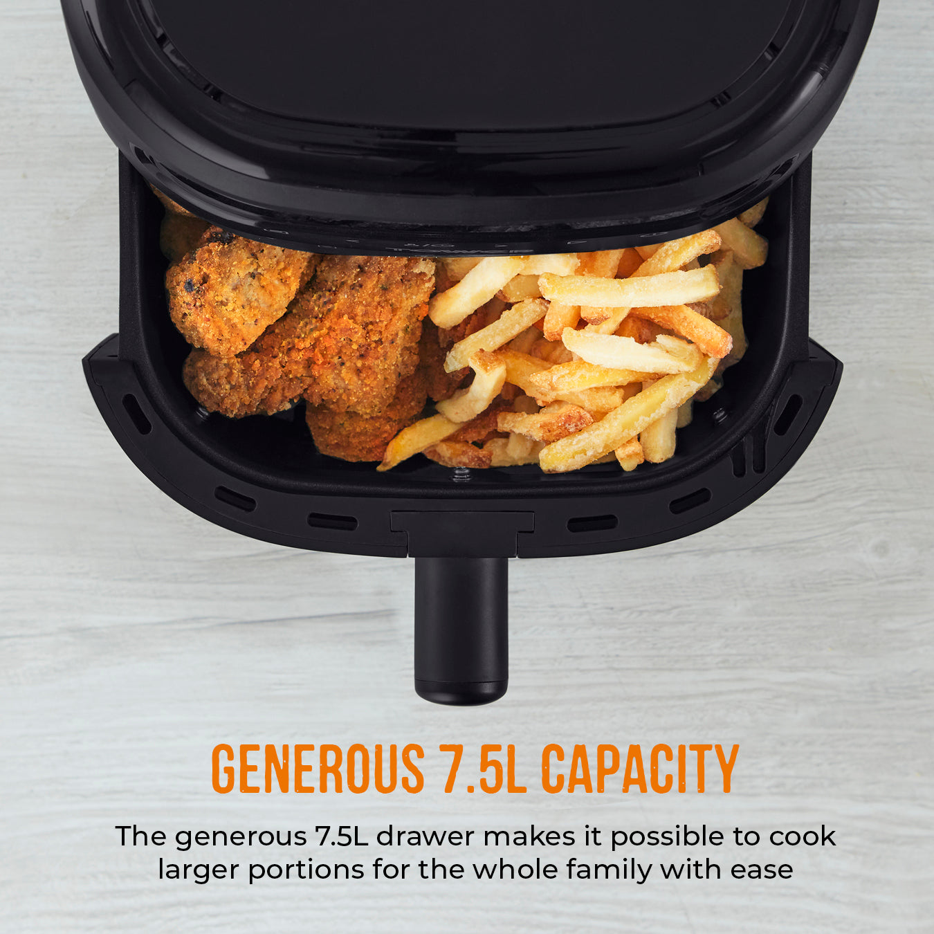 5056462353180 TOWER Vortx Vizion 7.5L Air Fryer with Colour Display Digital T17123 Brambles Cookshop 5