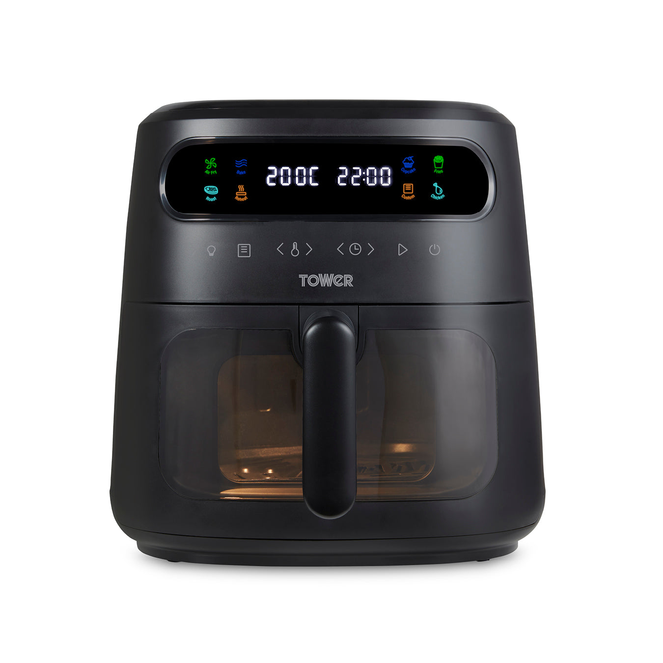 5056462353180 TOWER Vortx Vizion 7.5L Air Fryer with Colour Display Digital T17123 Brambles Cookshop 1