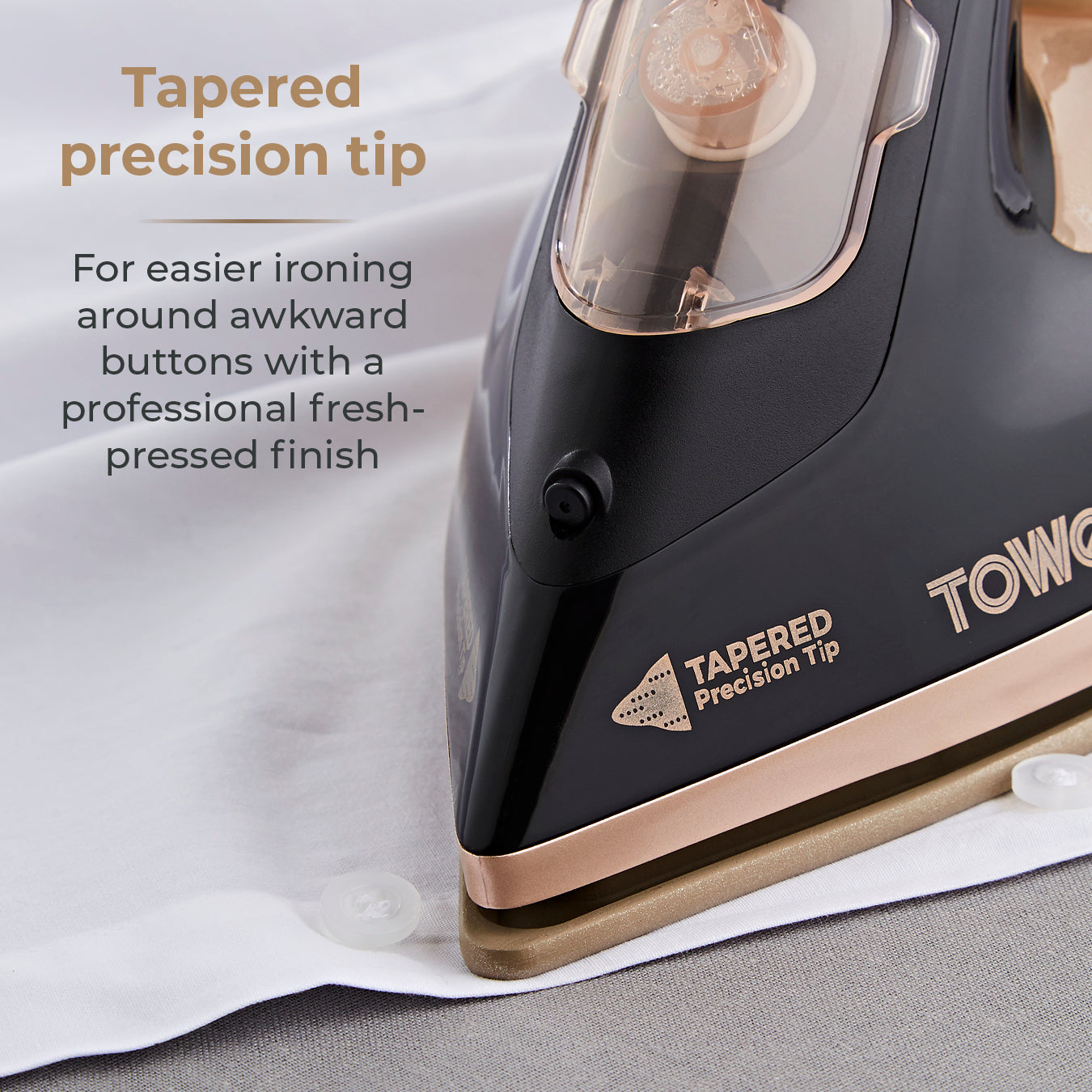 5056462300665 TOWER Ceraglide 3100W Steam Iron T22021GLD Brambles Cookshop 8