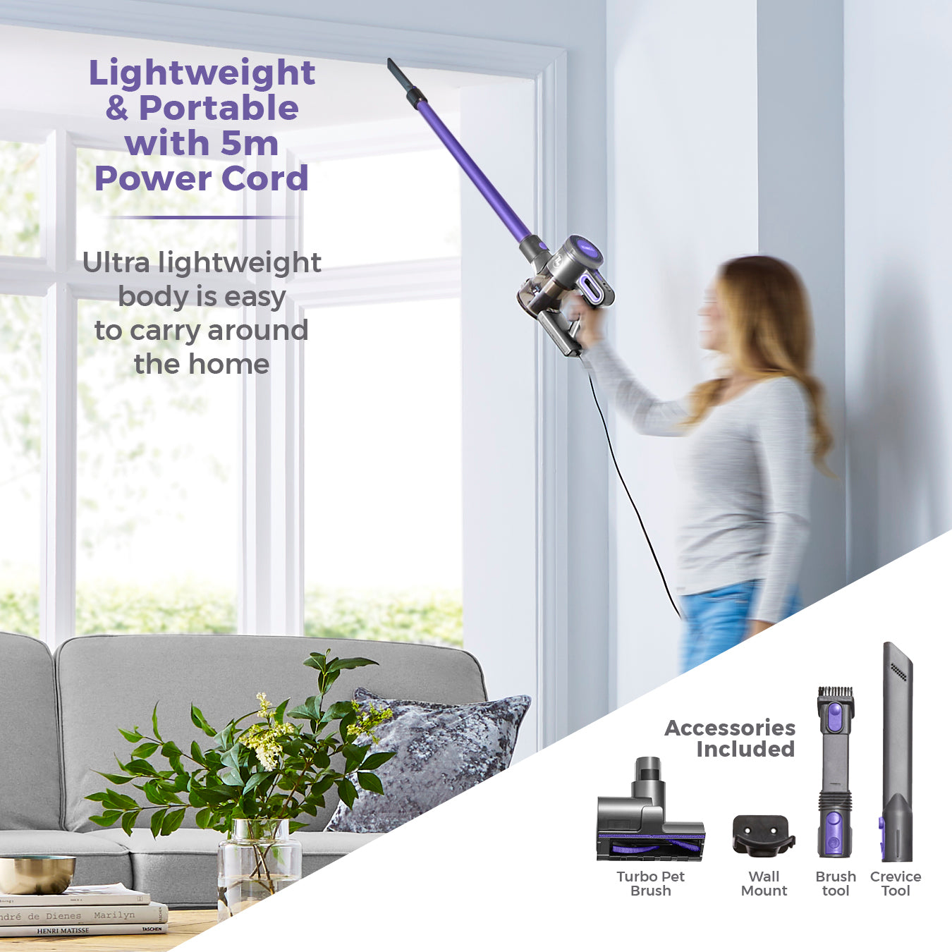 5056462346786 TOWER VL20 Pets Corded Stick 3 in 1 Corded Stick Vacuum Cleaner T513006PETS Brambles Cookshop 7