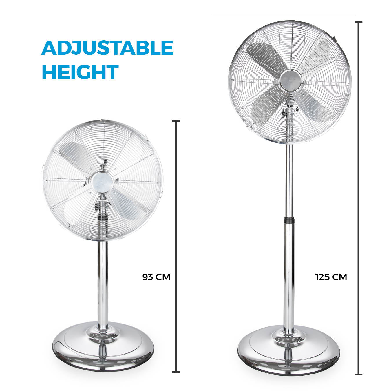 5056032995567 TOWER TOWER 16 Inch Metal Pedestal Fan T637000 Brambles Cookshop 8