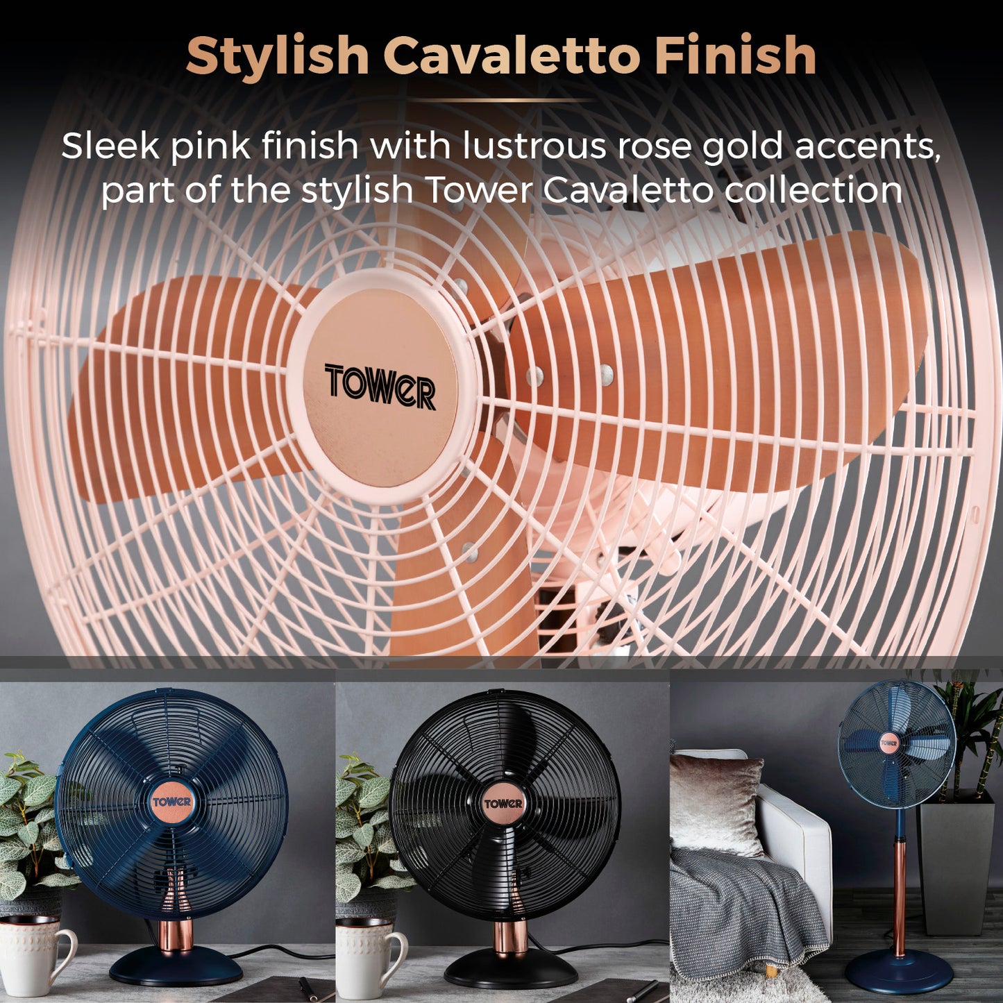 5056462328201 TOWER Cavaletto 16 Inch Pedestal Fan T643000P Brambles Cookshop 7