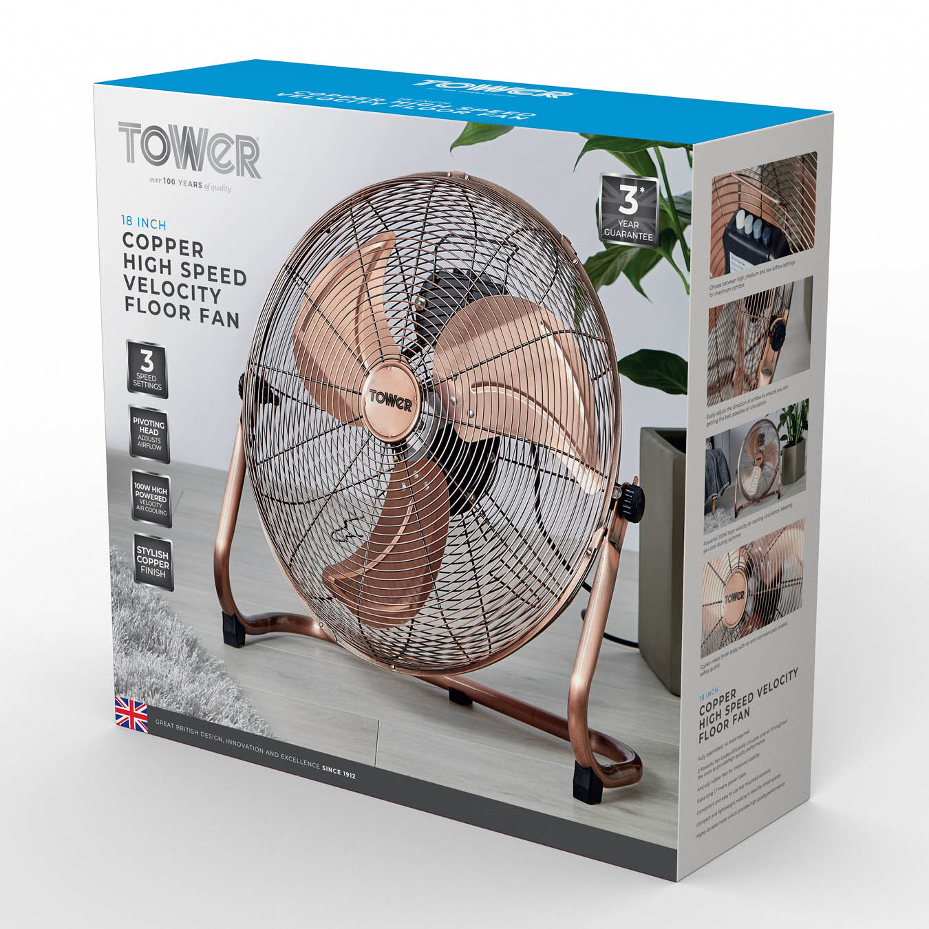 5056032995840 TOWER 18 Inch Velocity Fan T662000C Brambles Cookshop 8