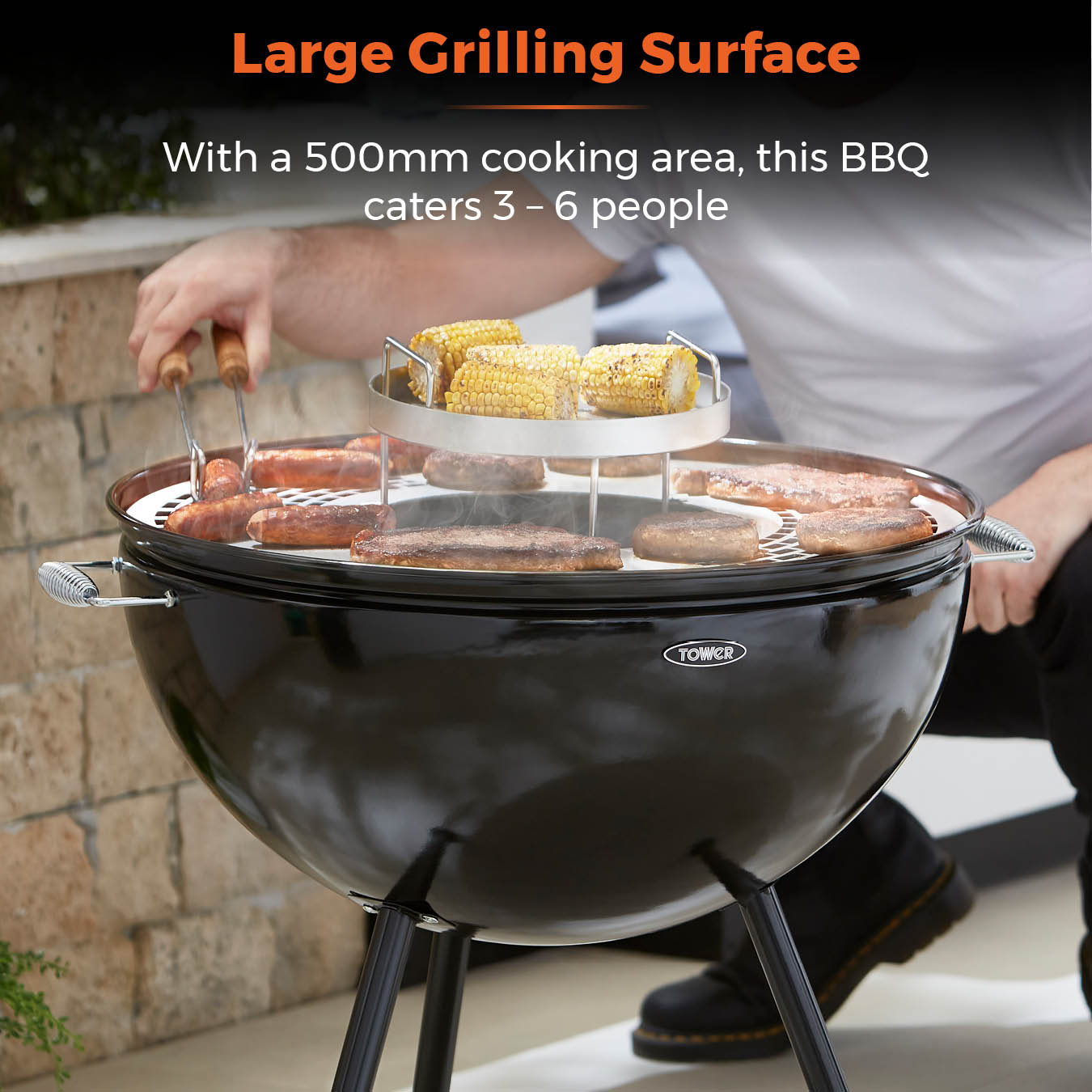5056032996021 TOWER Sphere Pit n Grill T978512 Brambles Cookshop 5
