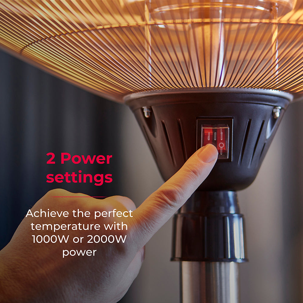 5056462307459 TOWER ASTRID 2KW Patio Heater Table T978521 Brambles Cookshop 4