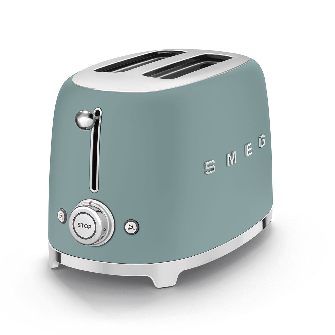 8017709329686 SMEG 2 slice toaster Emerald Green in Matte Limited Edition TSF01EGMUK Brambles Cookshop 2