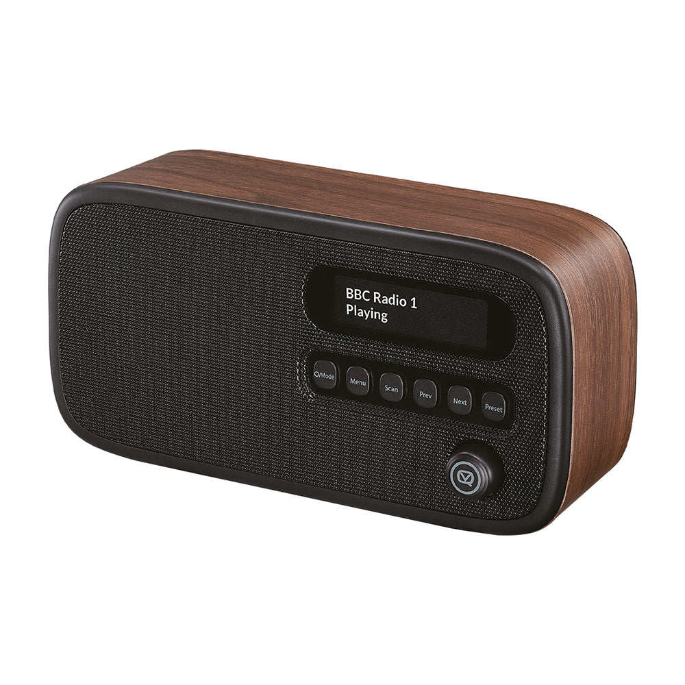 5060706032182 VQ Dexter DAB/FM Radio Walnut VQDEXTERWT Brambles Cookshop 3