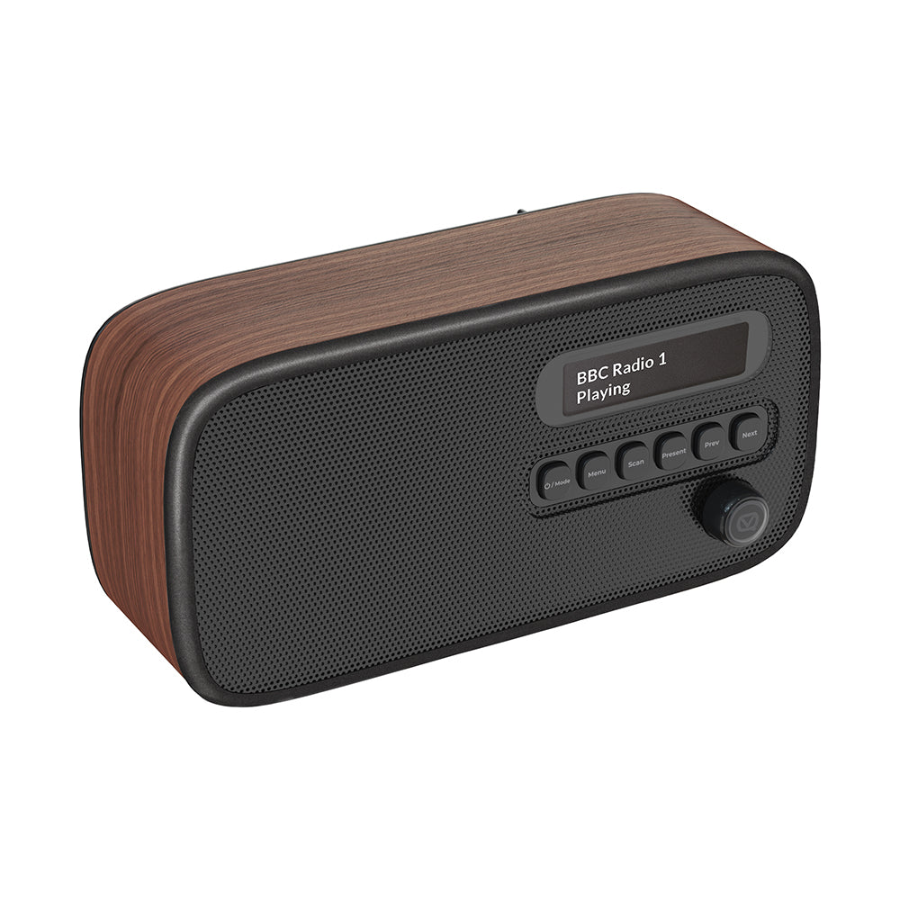 5060706032182 VQ Dexter DAB/FM Radio Walnut VQDEXTERWT Brambles Cookshop 1