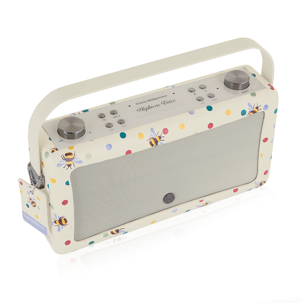 5060706034803 VQ Hepburn Voice Speaker Emma Bridgewater Polka Bee VQHEPAEBPBEE Brambles Cookshop 3