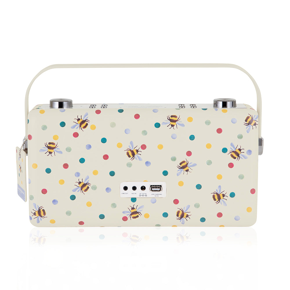 5060706034803 VQ Hepburn Voice Speaker Emma Bridgewater Polka Bee VQHEPAEBPBEE Brambles Cookshop 4
