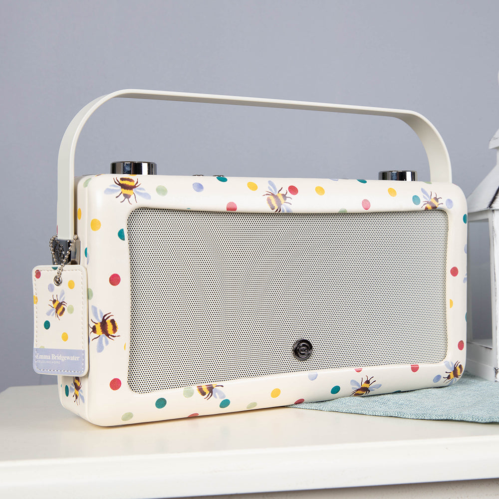 5060706034803 VQ Hepburn Voice Speaker Emma Bridgewater Polka Bee VQHEPAEBPBEE Brambles Cookshop 9