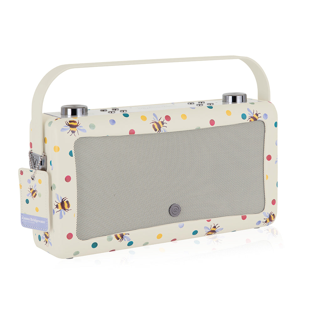 5060706034803 VQ Hepburn Voice Speaker Emma Bridgewater Polka Bee VQHEPAEBPBEE Brambles Cookshop 1
