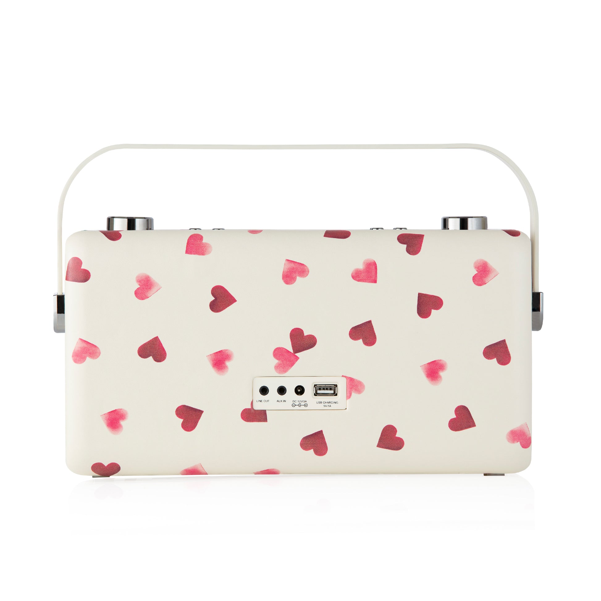 5060706034742 VQ Hepburn Voice Speaker Emma Bridgewater Pink Hearts VQHEPAEBPH Brambles Cookshop 7