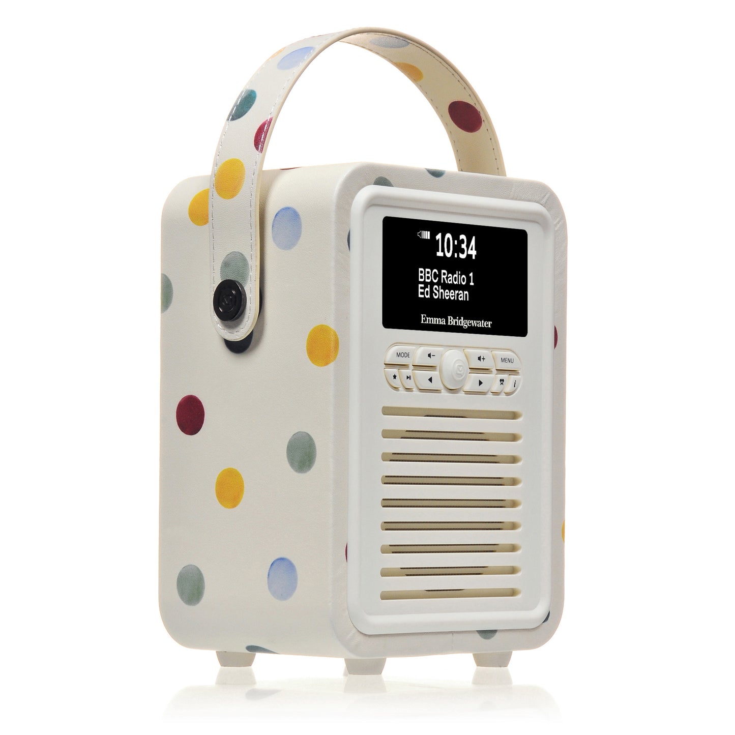 5060169713369 VQ Retro Mini DAB Radio Emma Bridgewater Polka Dot VQMINIEBPD Brambles Cookshop 1