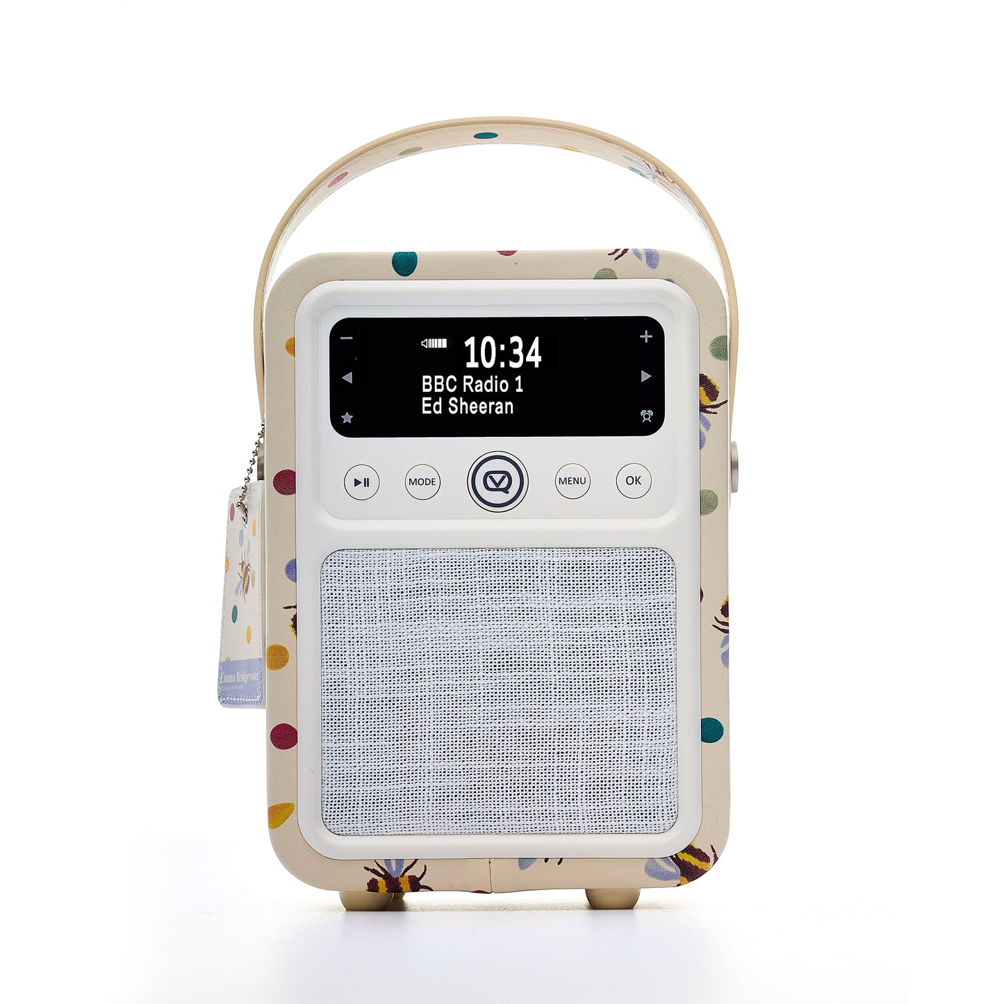 5051876283481 VQ VQ Monty DAB Radio Emma Bridgewater Polka Bee VQMONTYEBPDB Brambles Cookshop 3