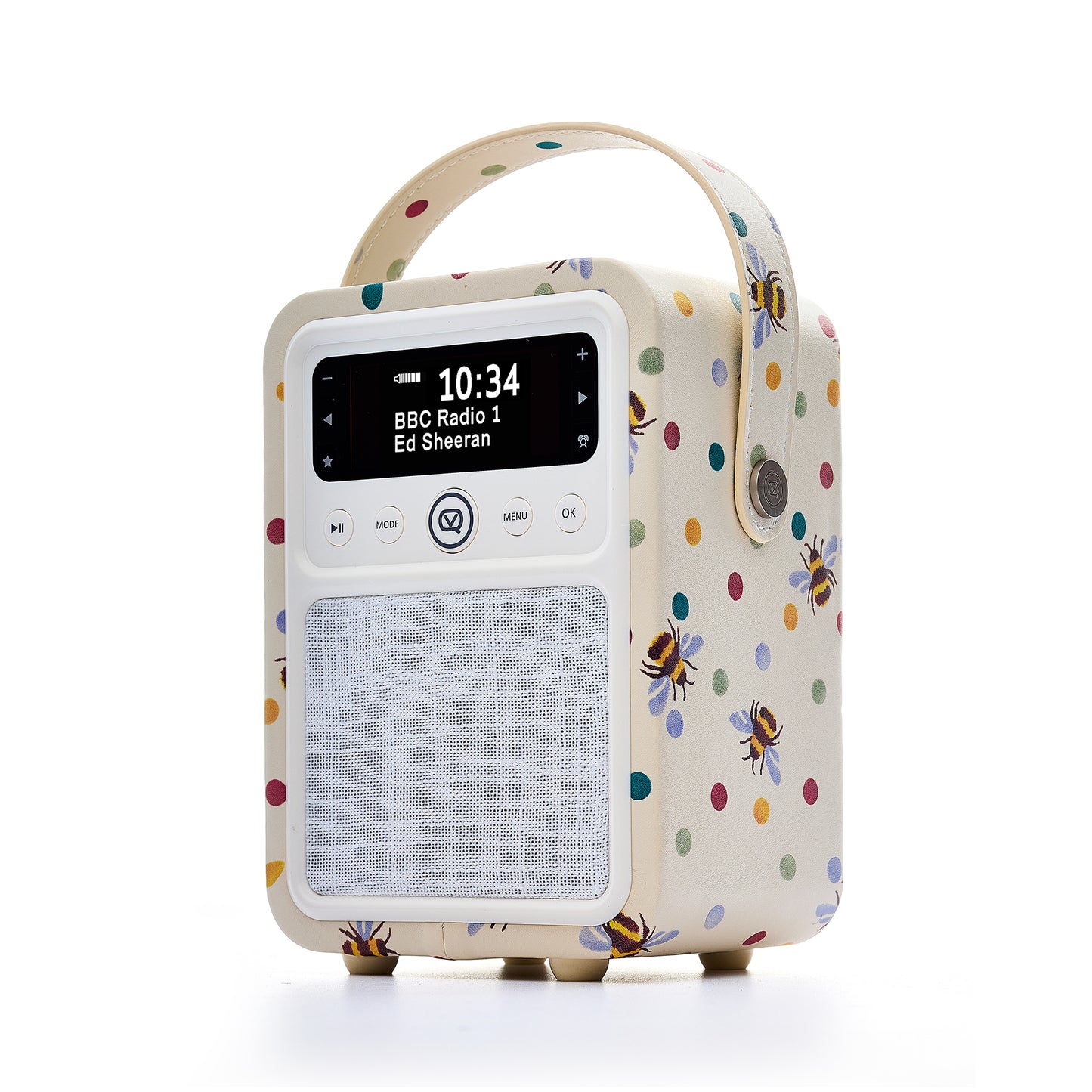 5051876283481 VQ VQ Monty DAB Radio Emma Bridgewater Polka Bee VQMONTYEBPDB Brambles Cookshop 4