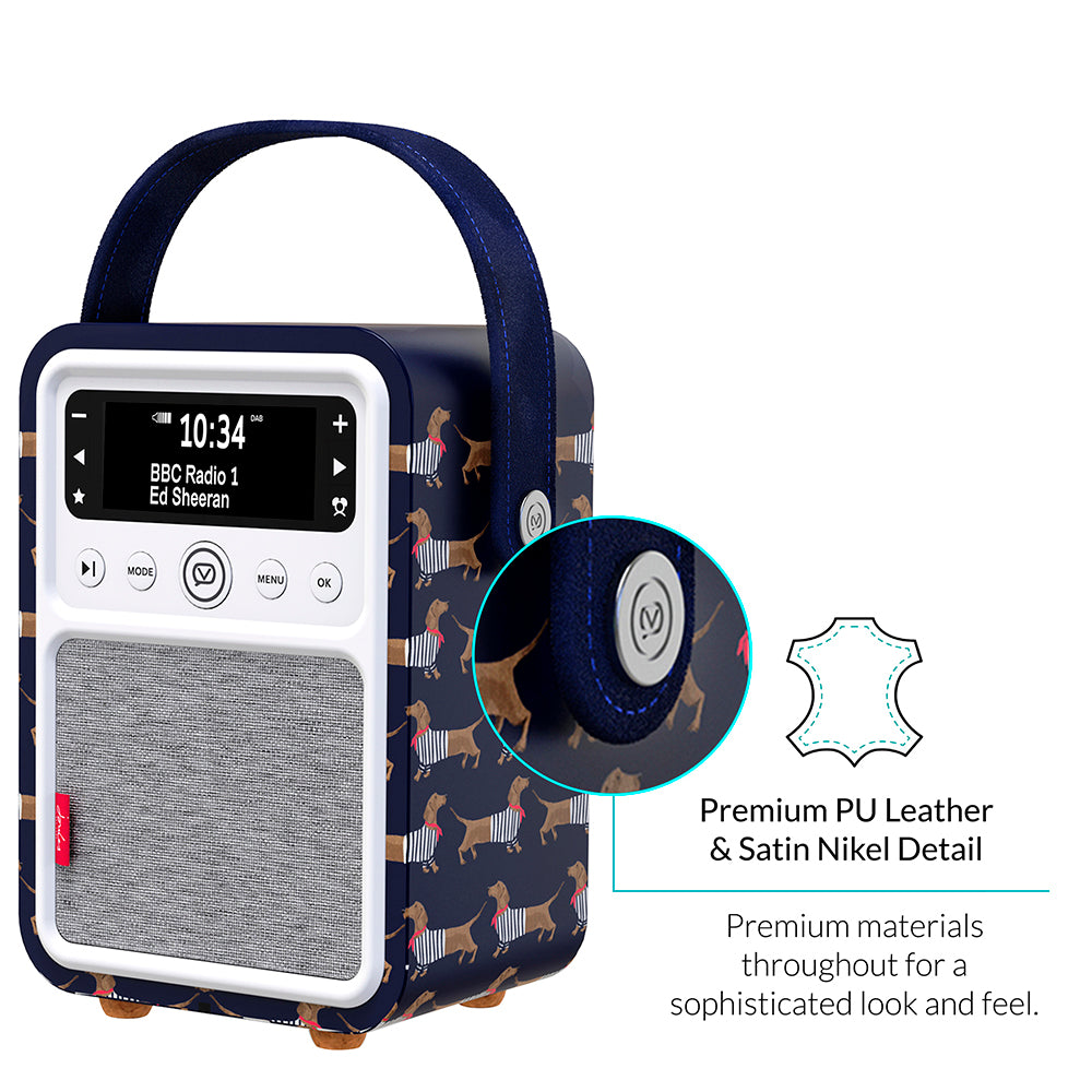 5060706034223 VQ VQ Monty DAB Radio Joules Sausage Dogs VQMONTYJSD Brambles Cookshop 8