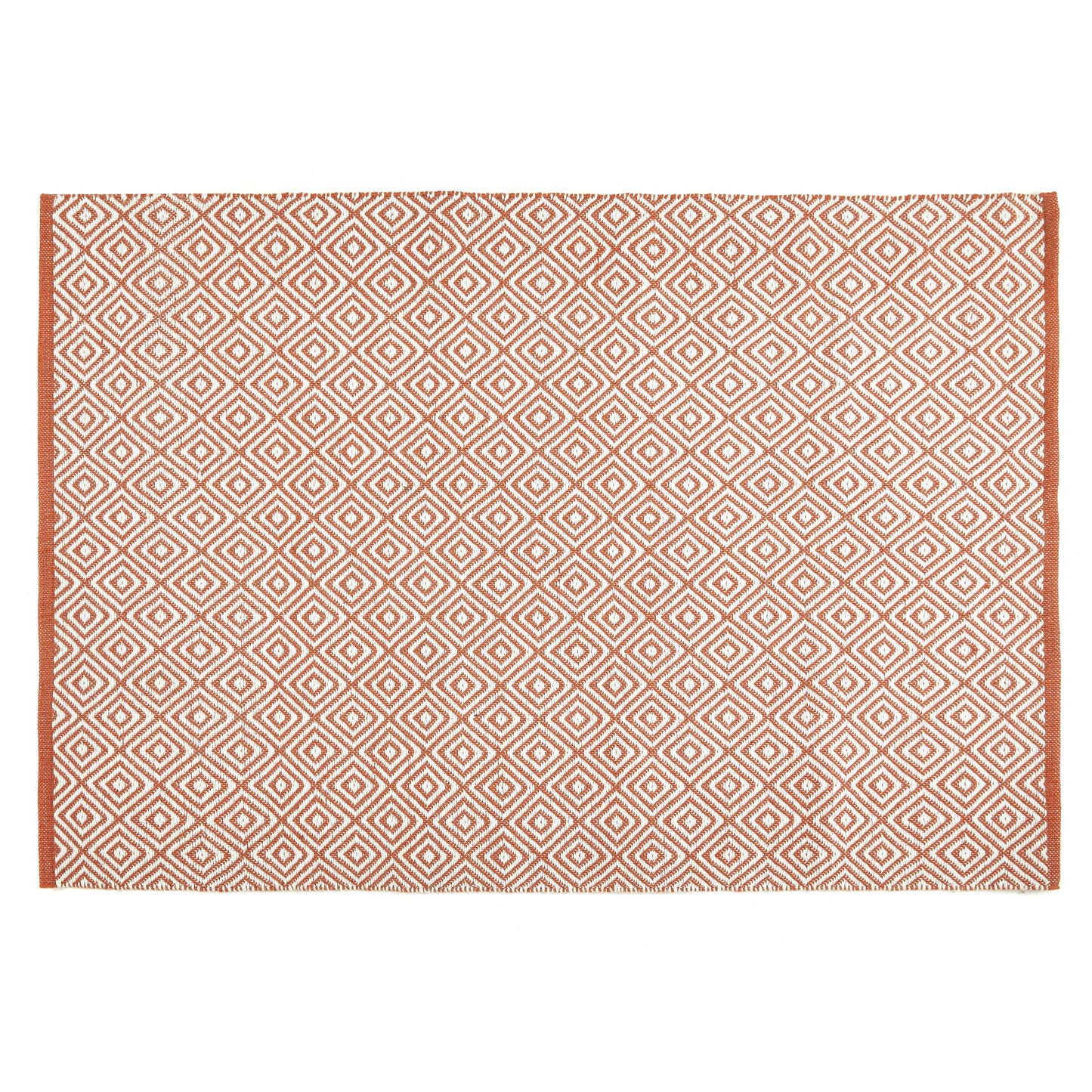 5026134603509 PT603509 Hug Rug Woven Diamond Rug Rust 160X230cm