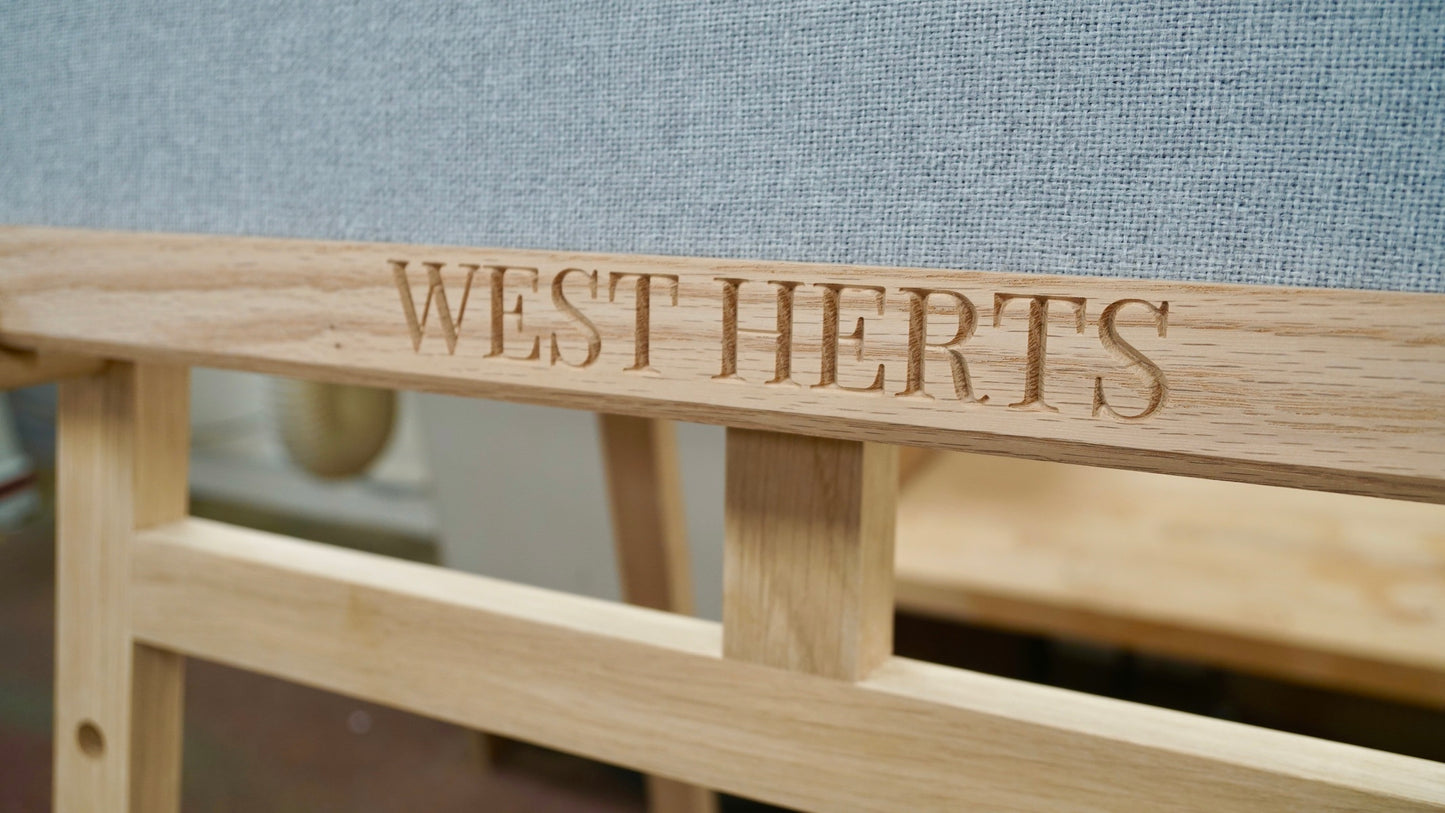 Personalised Oak Fabric Pin Board by Make Me Something Special
