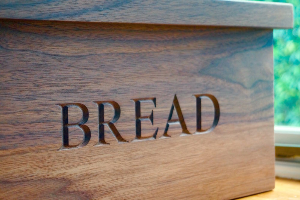 Engraved Wooden Bread Bin by Make Me Something Special