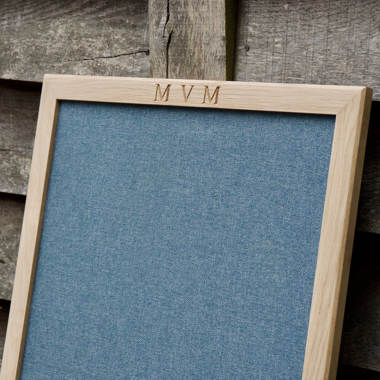 Personalised Oak Fabric Pin Board by Make Me Something Special