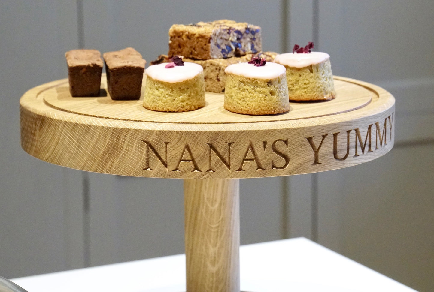 Personalised Wooden Cake Stand Dome by Make Me Something Special (No Stand)