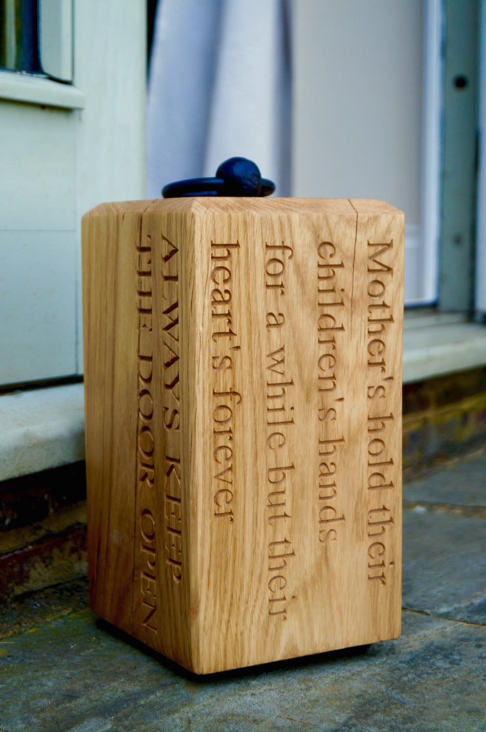 Personalised Wooden Door Stops by Make Me Something Special