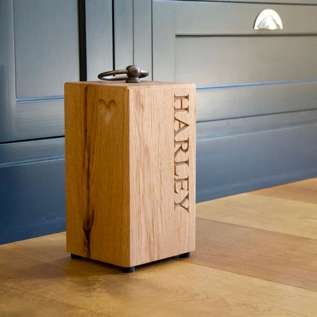 Personalised Wooden Door Stops by Make Me Something Special