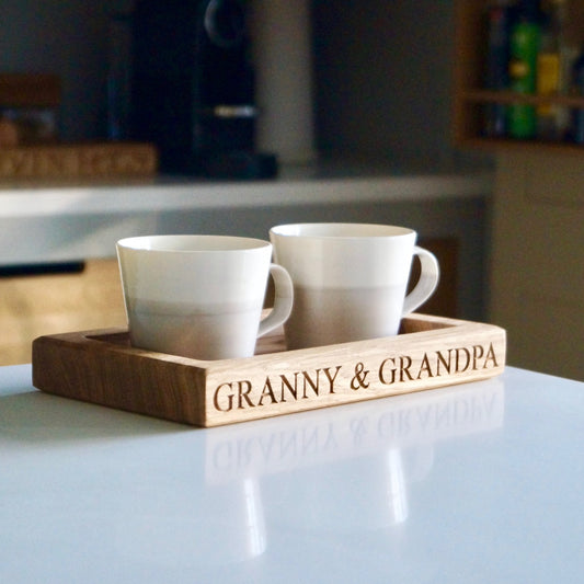 Personalised Tea Cup Tray  by Make Me Something Special