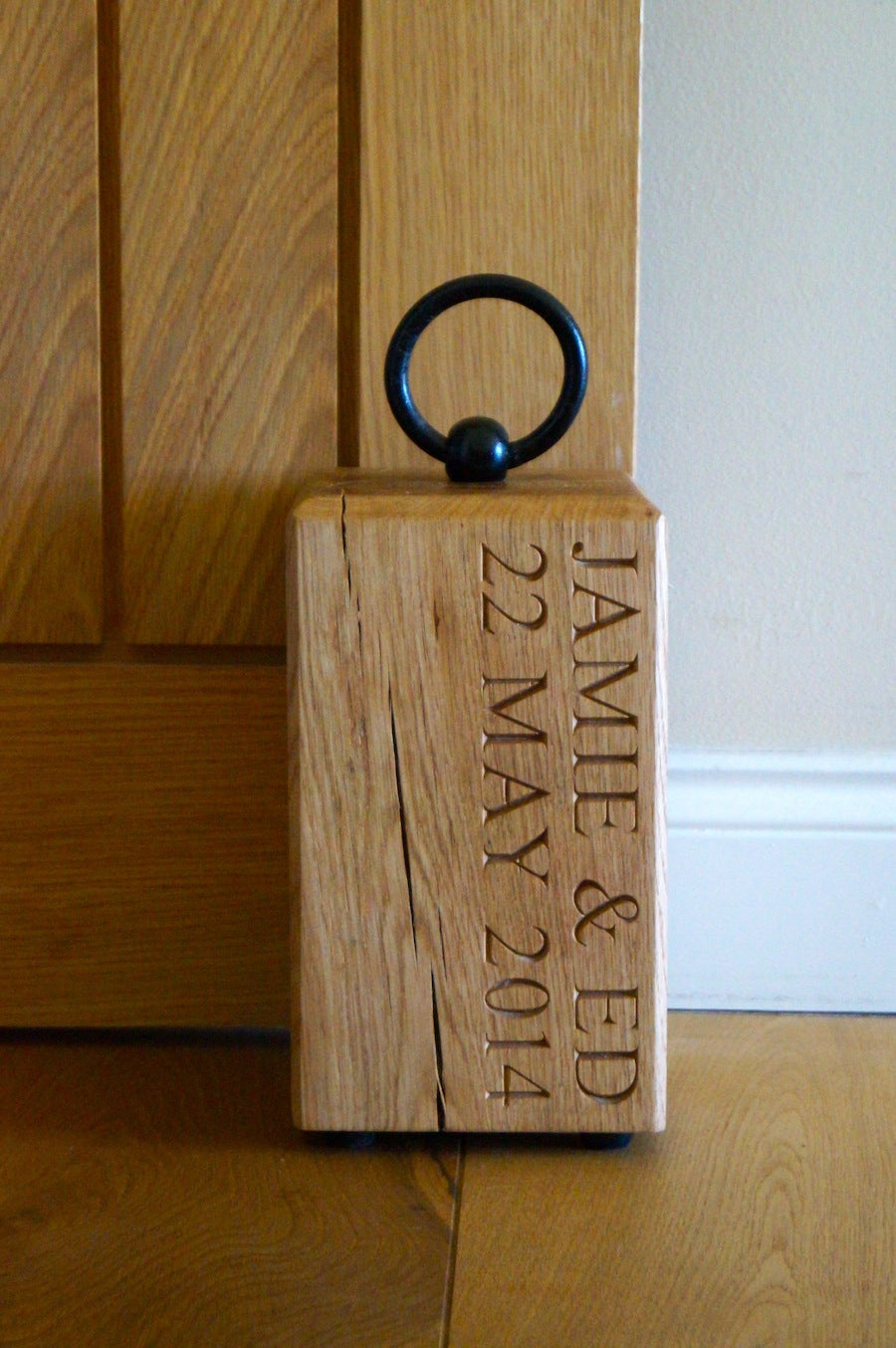 Personalised Wooden Door Stops by Make Me Something Special