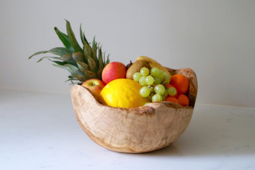 Large Rustic Olive Wood Bowl by Make Me Something Special