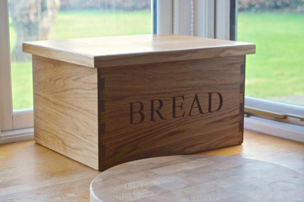 Engraved Wooden Bread Bin by Make Me Something Special