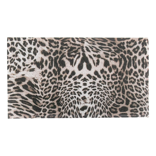 Artsy Mats Grey Leopard Print Doormat 70cm Diameter 7437308947950