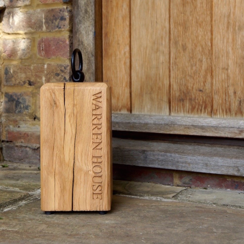 Personalised Wooden Door Stops by Make Me Something Special