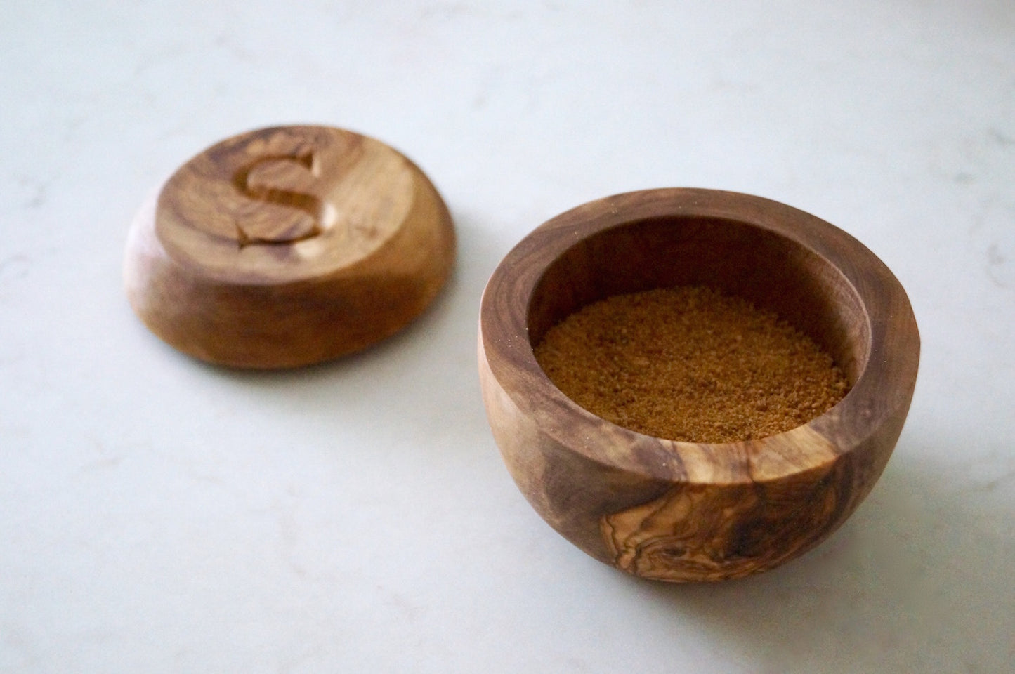 Olive Wood Bowl with Lid by Make Me Something Special