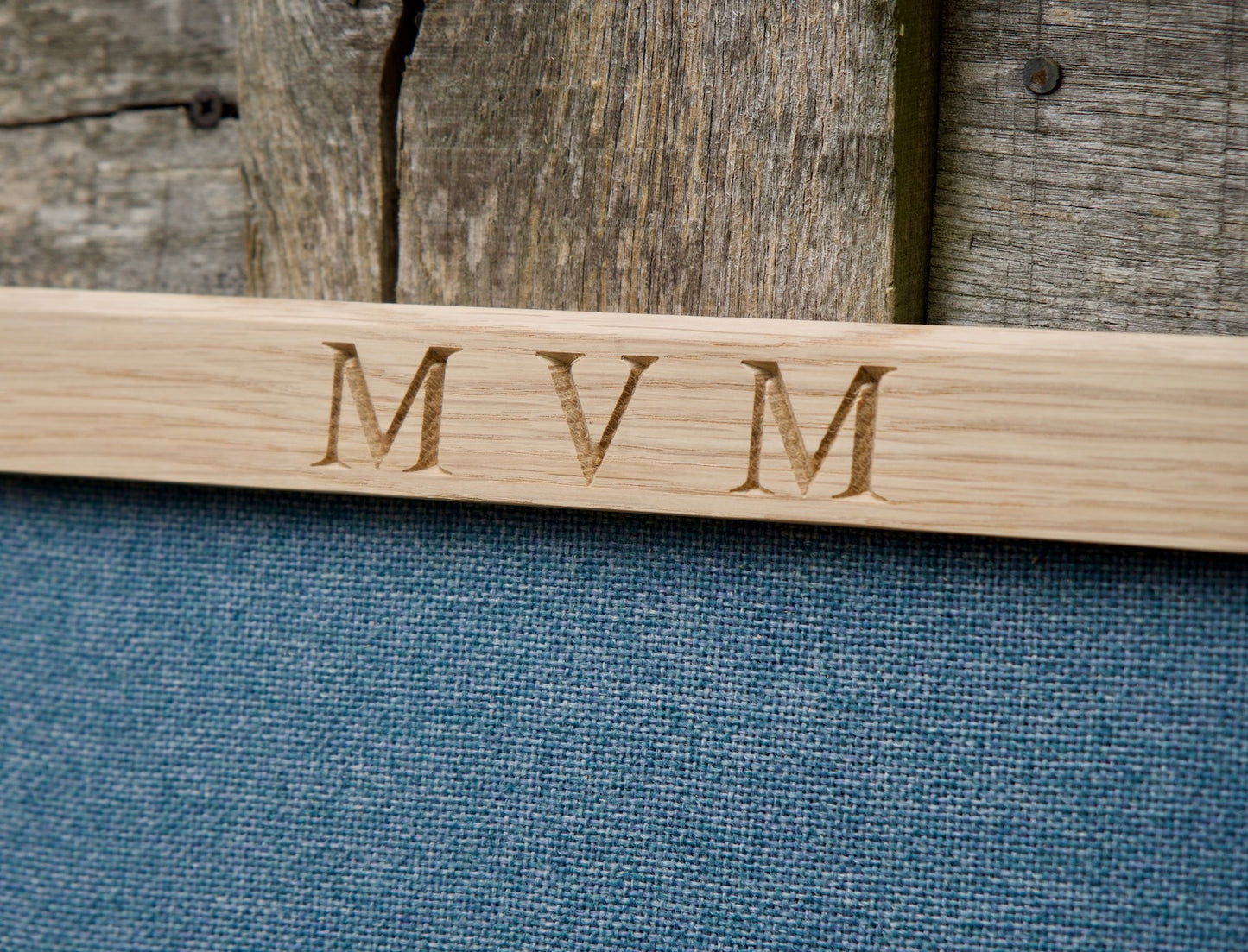 Personalised Oak Fabric Pin Board by Make Me Something Special
