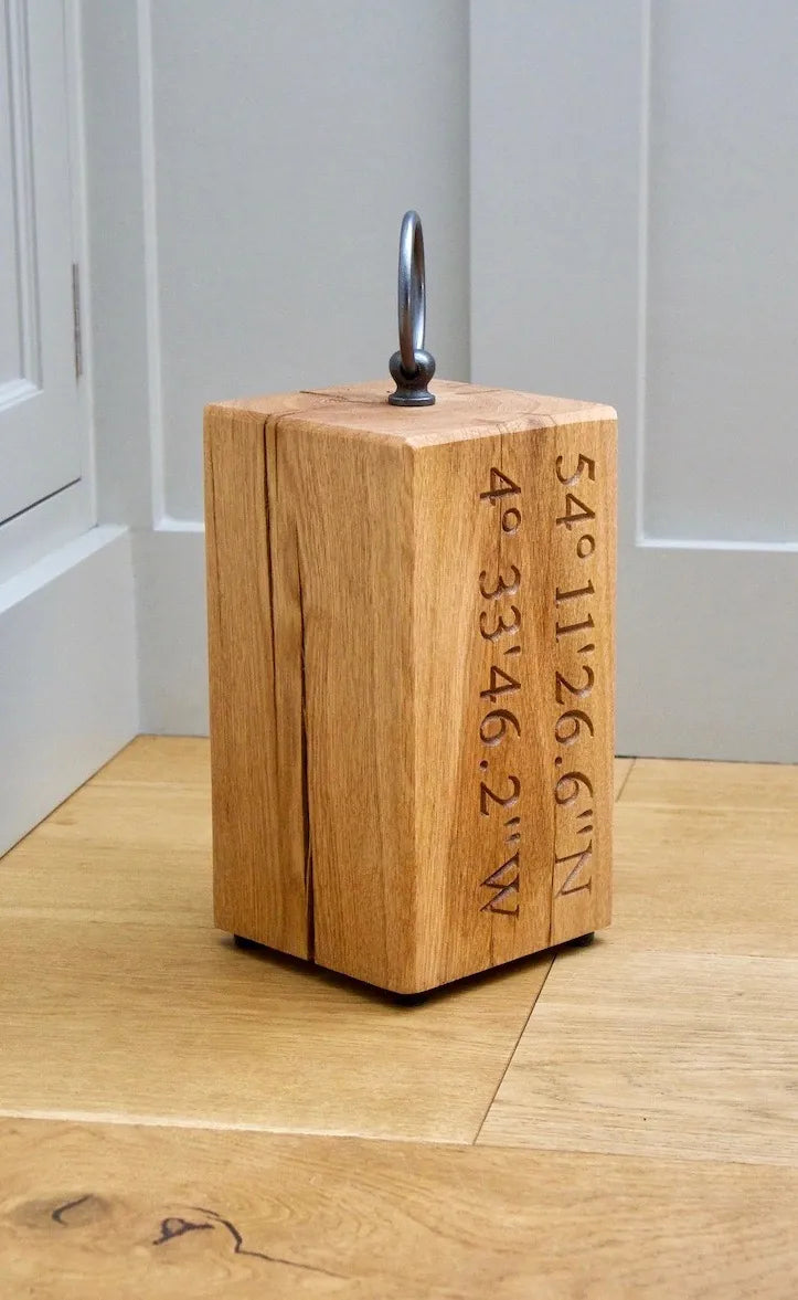 Personalised Wooden Door Stops by Make Me Something Special