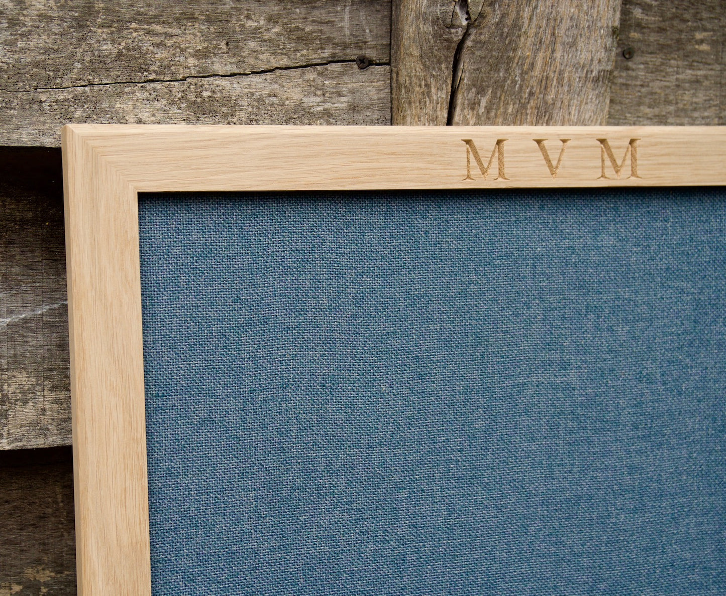 Personalised Oak Fabric Pin Board by Make Me Something Special