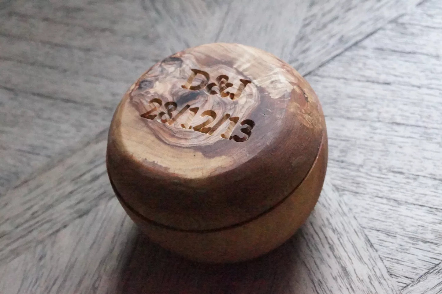 Olive Wood Bowl with Lid by Make Me Something Special