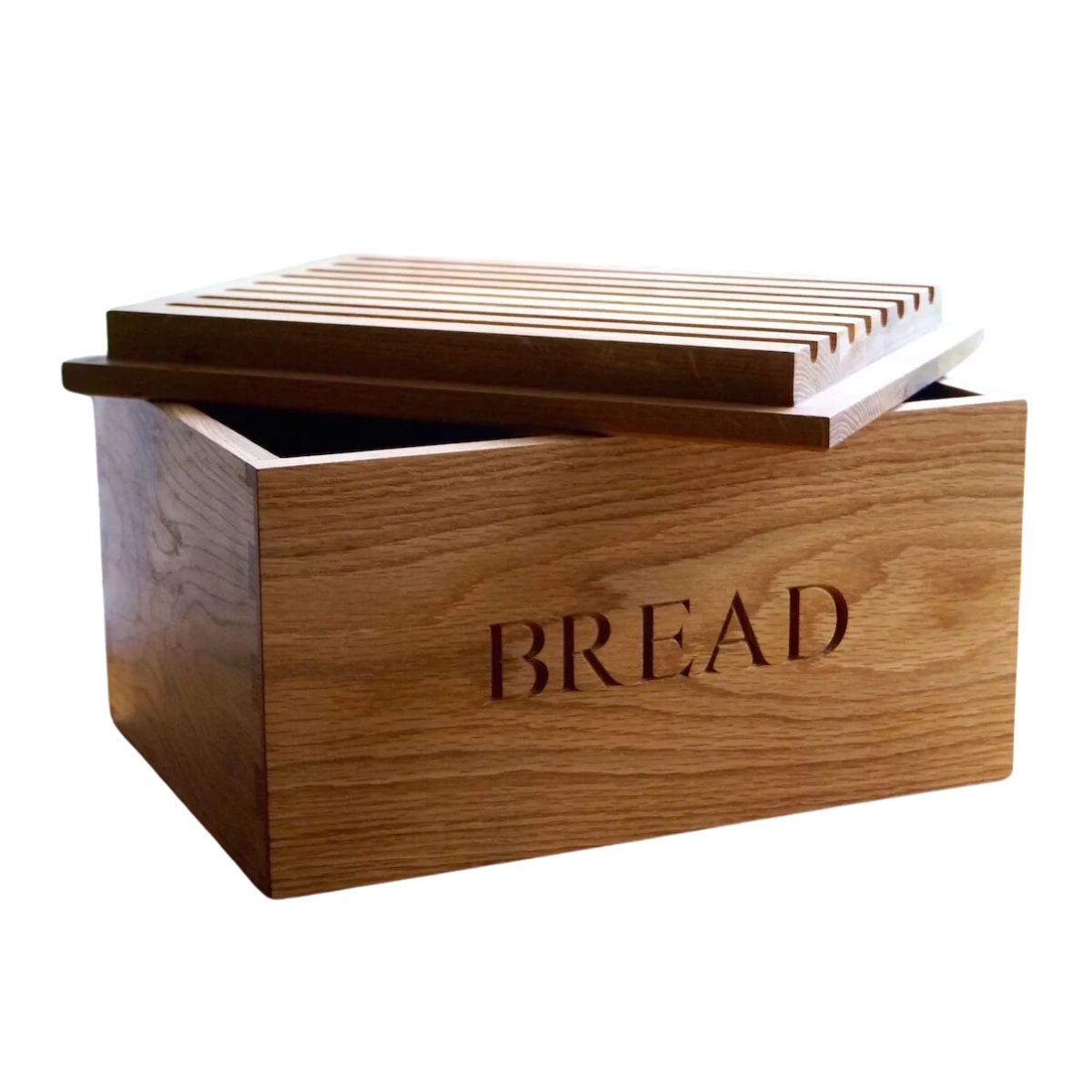 Engraved Wooden Bread Bin with Bread Board by Make Me Something Special