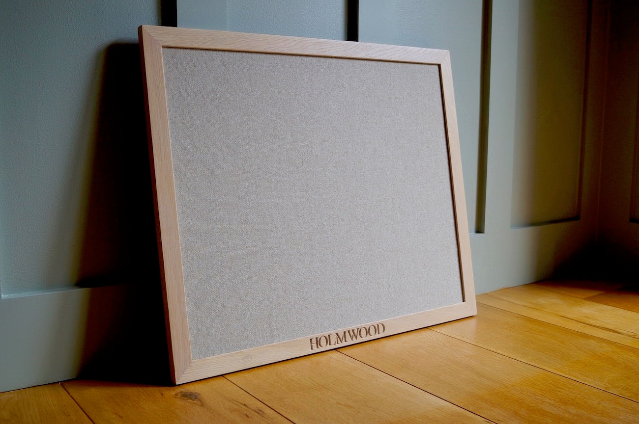 Personalised Oak Fabric Pin Board by Make Me Something Special