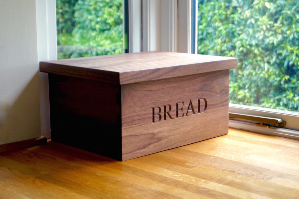 Engraved Wooden Bread Bin by Make Me Something Special